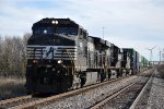 Intermodal rolls west behind three Eastern visitors